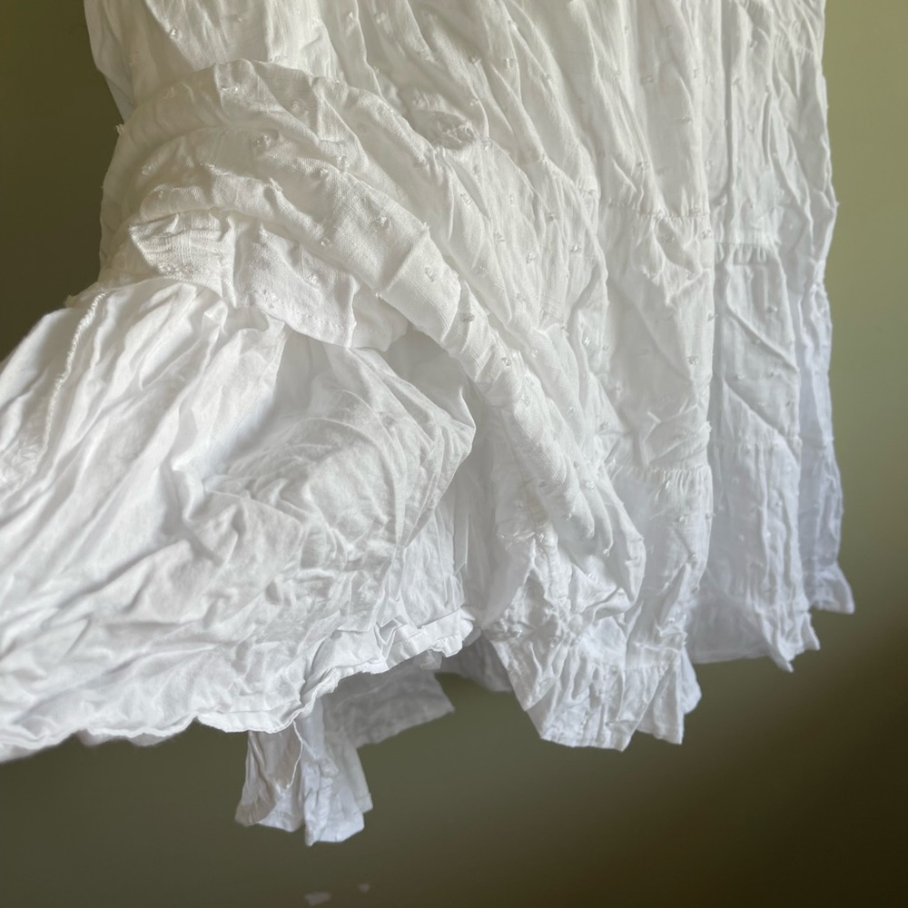 Layered white dress
